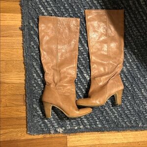 Elegant Tan Heeled Boots for Women